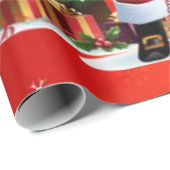 Weihnachtswrapping Paper Santa Claus Geschenkpapier (Rolleneckpunkt)