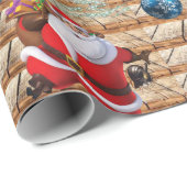 Weihnachtswrapping Paper Santa Claus Geschenkpapier (Rolleneckpunkt)