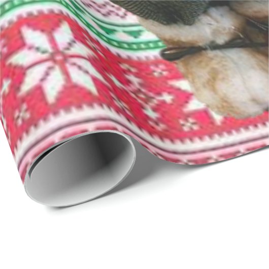 Weihnachtswrapping Paper Santa Elf Geschenkpapier (Rolleneckpunkt)