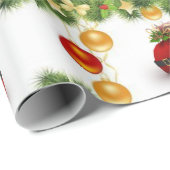 Weihnachtswrapping Paper Santa Sleigh Geschenkpapier (Rolleneckpunkt)
