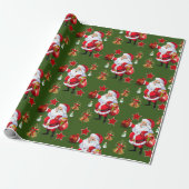 Weihnachtswrapping Paper Santa Snowman Geschenkpapier (Ungerollt)