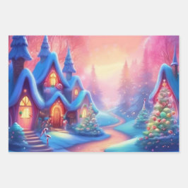 Weihnachtswrapping Paper Set 3 Geschenkpapier Set