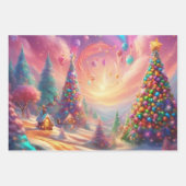 Weihnachtswrapping Paper Set 3 Geschenkpapier Set (Vorderseite 2)