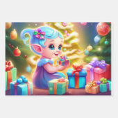 Weihnachtswrapping Paper Set 3 Geschenkpapier Set (Vorderseite 3)