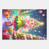 Weihnachtswrapping Paper Set 3 Geschenkpapier Set (Vorderseite)