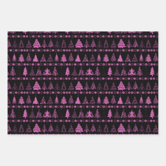 Weihnachtswrapping Paper Set 3 Geschenkpapier Set (Vorderseite)