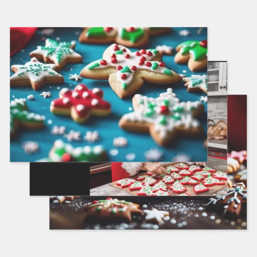 Weihnachtswrapping Paper Set 3 Geschenkpapier Set (Set)