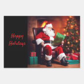Weihnachtswrapping Paper Set 3 Geschenkpapier Set (Vorderseite 3)