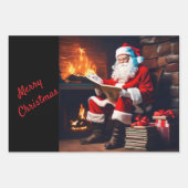 Weihnachtswrapping Paper Set 3 Geschenkpapier Set (Vorderseite 2)