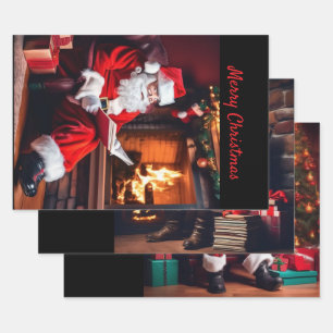 Weihnachtswrapping Paper Set 3 Geschenkpapier Set