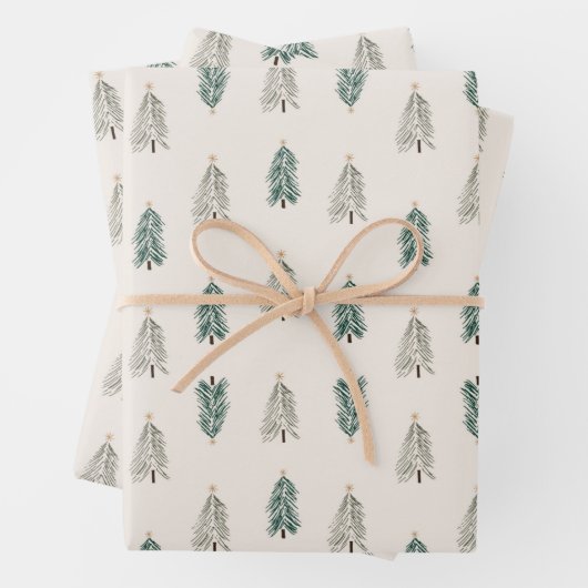 Weihnachtswrapping Paper Set Geschenkpapier Set (Beispiel)