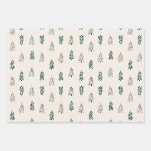 Weihnachtswrapping Paper Set Geschenkpapier Set (Vorderseite)