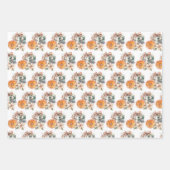 Weihnachtswrapping Paper Set von 3 Designs Geschenkpapier Set (Vorderseite 3)