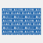 Weihnachtswrapping Paper Set von 3 Designs Geschenkpapier Set (Vorderseite 3)