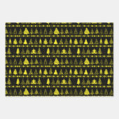 Weihnachtswrapping Paper Set von 3 Designs Geschenkpapier Set (Vorderseite 3)