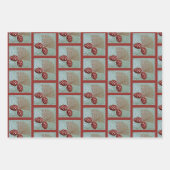 Weihnachtswrapping Paper Sheet Set 3 Geschenkpapier Set (Vorderseite)