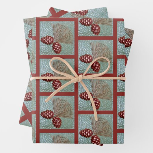 Weihnachtswrapping Paper Sheet Set 3 Geschenkpapier Set (Beispiel)