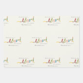 Weihnachtswrapping Paper Sheet Set 3 Geschenkpapier Set (Vorderseite 2)