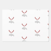 Weihnachtswrapping Paper Sheets Geschenkpapier Set (Vorderseite 3)