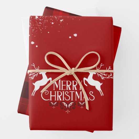 Weihnachtswrapping Paper Sheets Geschenkpapier Set (Beispiel)