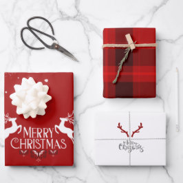 Weihnachtswrapping Paper Sheets Geschenkpapier Set