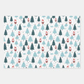 Weihnachtswrapping Paper Sheets Geschenkpapier Set (Vorderseite 3)