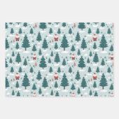 Weihnachtswrapping Paper Sheets Geschenkpapier Set (Vorderseite 2)