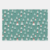 Weihnachtswrapping Paper Sheets Geschenkpapier Set (Vorderseite 3)
