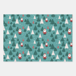 Weihnachtswrapping Paper Sheets Geschenkpapier Set