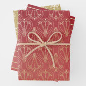 Weihnachtswrapping Paper Sheets Viktorianisch Geschenkpapier Set (Beispiel)