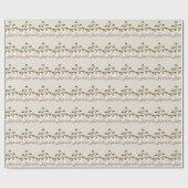 Weihnachtswrapping Paper Snowman Beige Geschenkpapier (Flach)