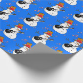 Weihnachtswrapping Paper Snowman Geschenkpapier (Ecke)