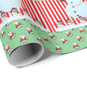 Weihnachtswrapping Paper Snowman Geschenkpapier (Rolleneckpunkt)