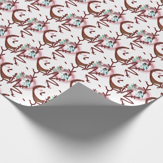 Weihnachtswrapping Paper Snowman Geschenkpapier (Ecke)