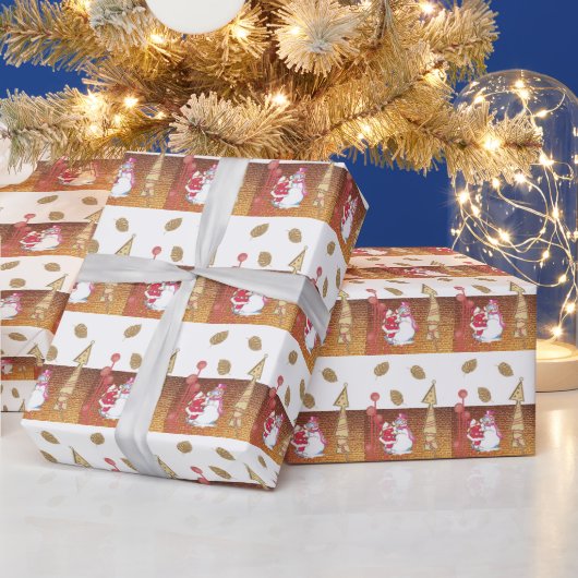 Weihnachtswrapping Paper Snowman Geschenkpapier (Feiertage)
