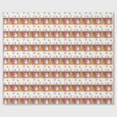 Weihnachtswrapping Paper Snowman Geschenkpapier (Flach)
