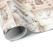 Weihnachtswrapping Paper Snowman Geschenkpapier (Rolleneckpunkt)