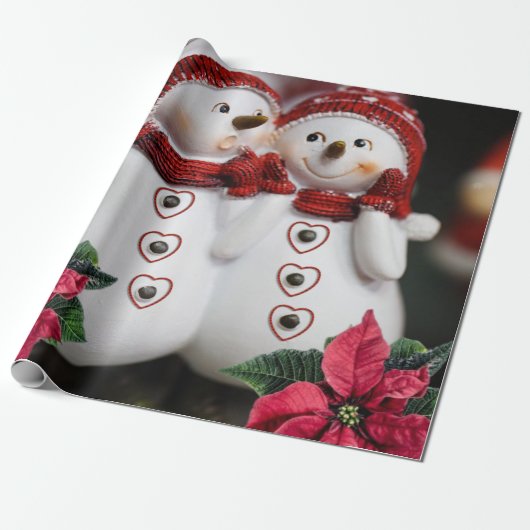 Weihnachtswrapping Paper Snowman Geschenkpapier (Ungerollt)