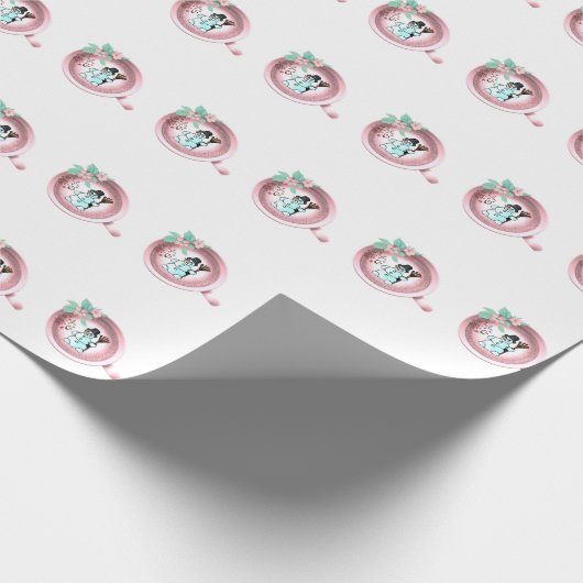 Weihnachtswrapping Paper Snowman Geschenkpapier (Ecke)