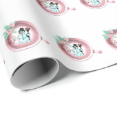 Weihnachtswrapping Paper Snowman Geschenkpapier (Rolleneckpunkt)