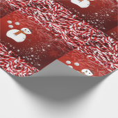 Weihnachtswrapping Paper Snowman Geschenkpapier (Ecke)