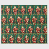 Weihnachtswrapping Paper Snowman Geschenkpapier (Flach)