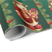 Weihnachtswrapping Paper Snowman Geschenkpapier (Rolleneckpunkt)