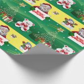 Weihnachtswrapping Paper Snowman Geschenkpapier (Ecke)