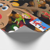 Weihnachtswrapping Paper Snowman Geschenkpapier (Ecke)
