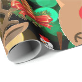 Weihnachtswrapping Paper Snowman Geschenkpapier (Rolleneckpunkt)