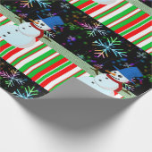 Weihnachtswrapping Paper Snowman Geschenkpapier (Ecke)