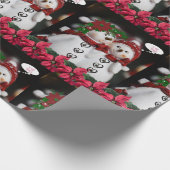 Weihnachtswrapping Paper Snowman Geschenkpapier (Ecke)