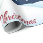 Weihnachtswrapping Paper Snowman Geschenkpapier (Rolleneckpunkt)