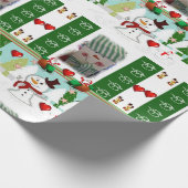 Weihnachtswrapping Paper Snowman Liebe Geschenkpapier (Ecke)